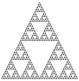 The Sierpinski Triangle.